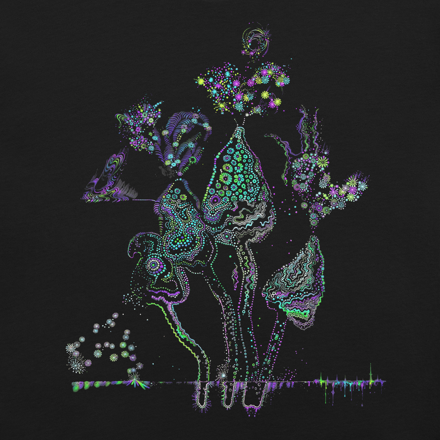Colour splash turquoise shirt