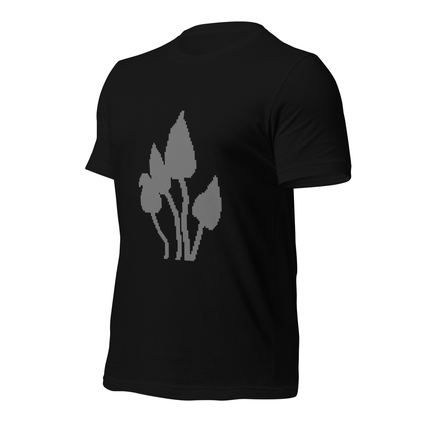 Pixel art gray tee