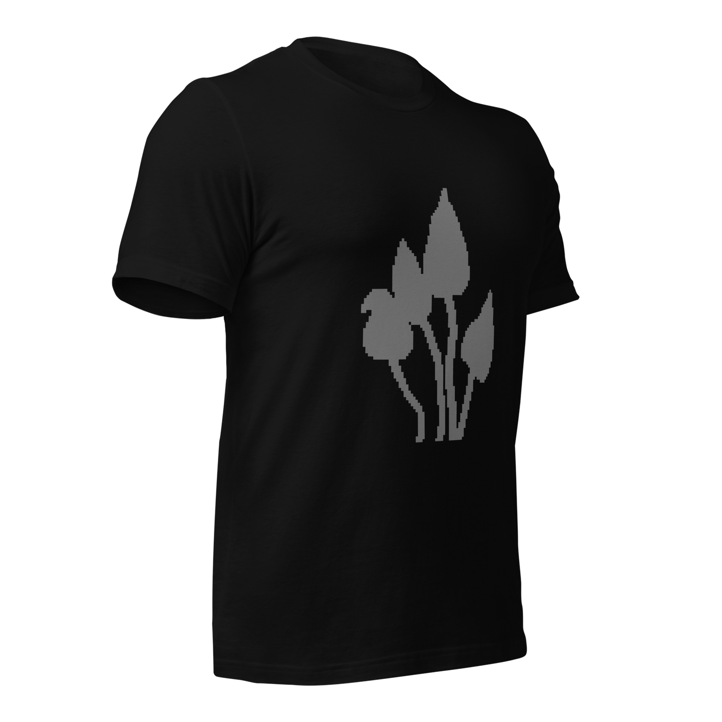 Pixel art gray tee
